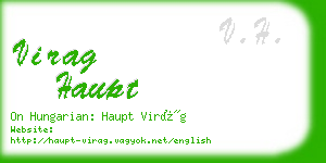 virag haupt business card